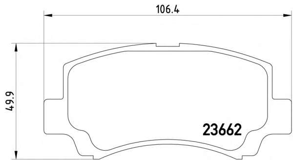 Комплект тормозных колодок, дисковый тормоз