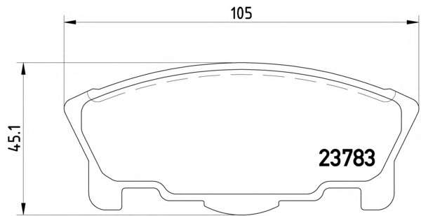 Комплект тормозных колодок, дисковый тормоз