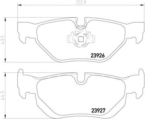 Комплект тормозных колодок, дисковый тормоз