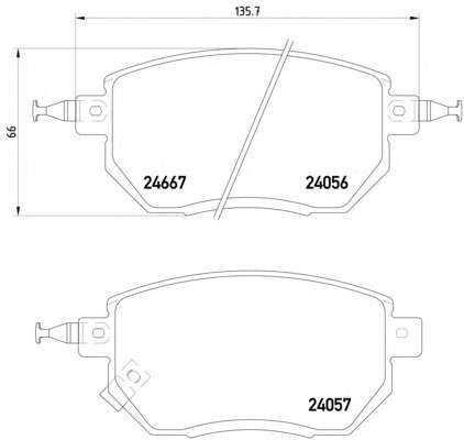 Комплект тормозных колодок, дисковый тормоз TEXTAR 2405601