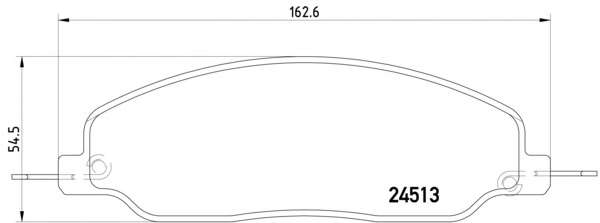 Комплект тормозных колодок, дисковый тормоз