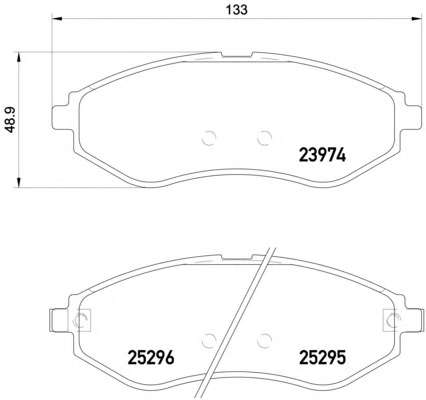 Комплект тормозных колодок, дисковый тормоз