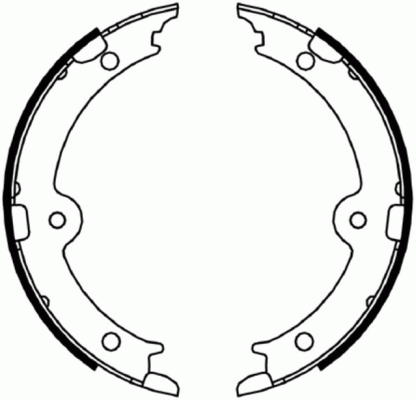 Комплект тормозных колодок, стояночная тормозная система
