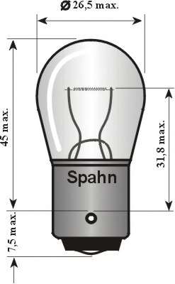Лампа накаливания, фонарь указателя поворота; Лампа накаливания, фонарь сигнала торможения; Лампа накаливания, задняя противотуманная фара; Лампа накаливания, фара заднего хода