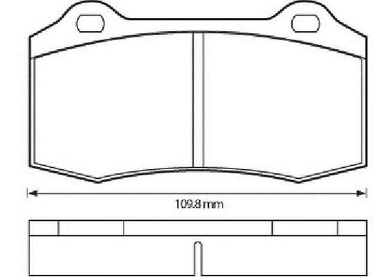 Комплект тормозных колодок, дисковый тормоз