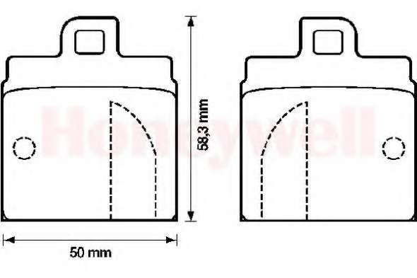 Комплект тормозных колодок, дисковый тормоз