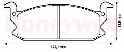 Комплект тормозных колодок, дисковый тормоз