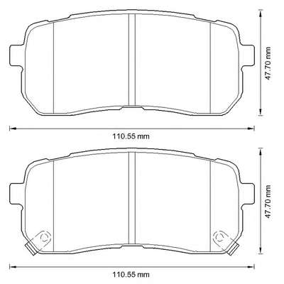 Комплект тормозных колодок, дисковый тормоз