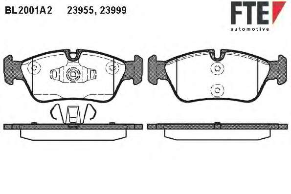 Комплект тормозных колодок, дисковый тормоз