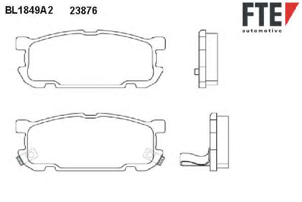 Комплект тормозных колодок, дисковый тормоз
