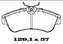 Комплект тормозных колодок, дисковый тормоз