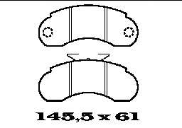 Комплект тормозных колодок, дисковый тормоз