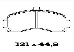 Комплект тормозных колодок, дисковый тормоз