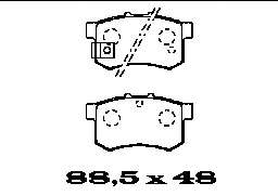 Комплект тормозных колодок, дисковый тормоз