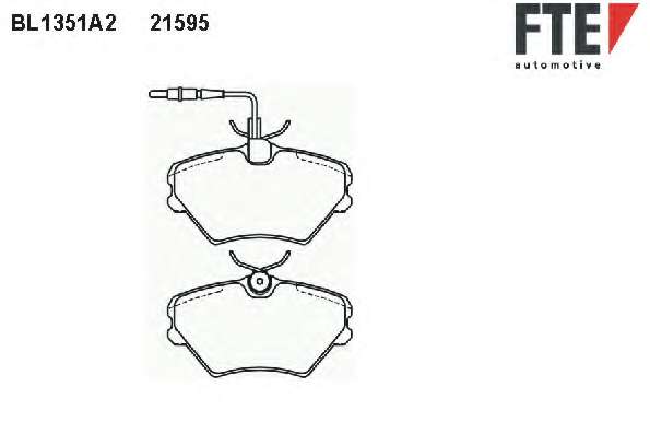 Комплект тормозных колодок, дисковый тормоз