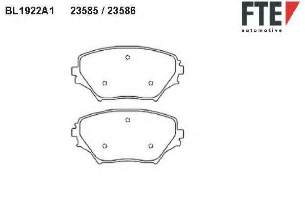 Комплект тормозных колодок, дисковый тормоз