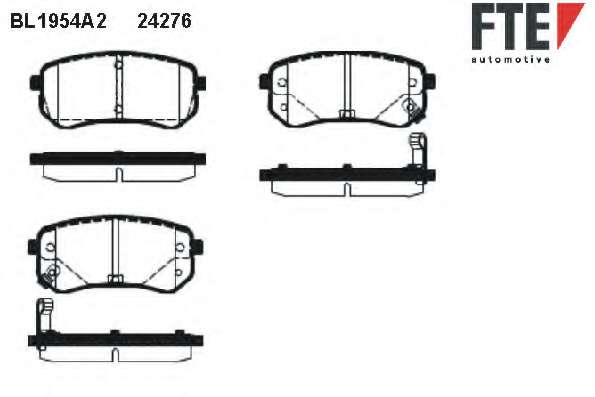 Комплект тормозных колодок, дисковый тормоз