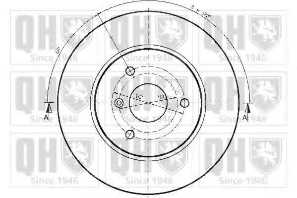 Тормозной диск QUINTON HAZELL BDC5157