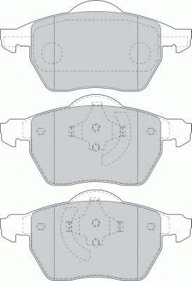 Комплект тормозных колодок, дисковый тормоз