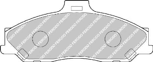 Комплект тормозных колодок, дисковый тормоз