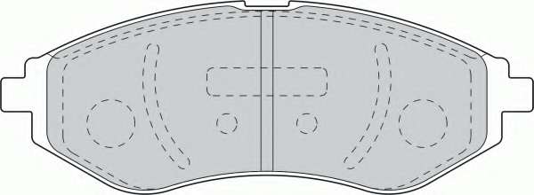 Комплект тормозных колодок, дисковый тормоз FERODO FDB1699
