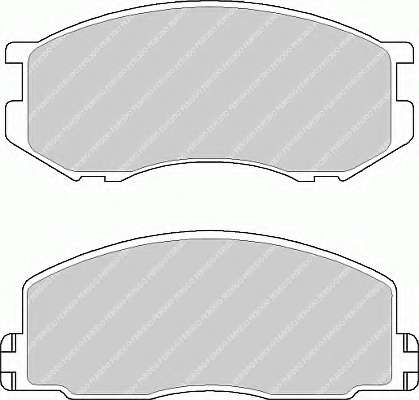 Комплект тормозных колодок, дисковый тормоз