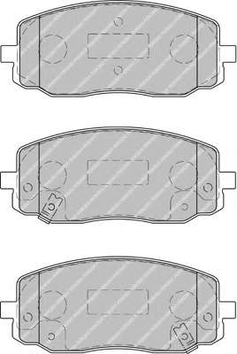Комплект тормозных колодок, дисковый тормоз FERODO FDB1783