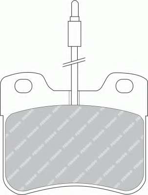 Комплект тормозных колодок, дисковый тормоз