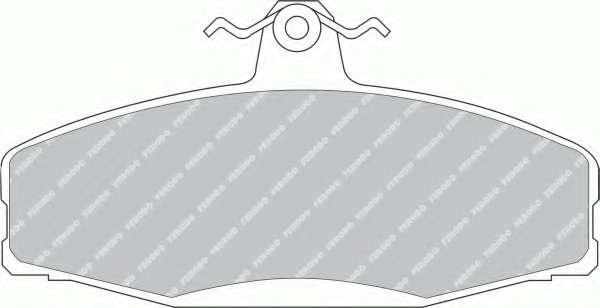 Комплект тормозных колодок, дисковый тормоз