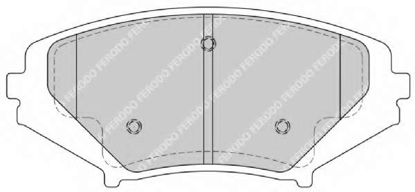 Комплект тормозных колодок, дисковый тормоз