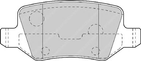 Комплект тормозных колодок, дисковый тормоз
