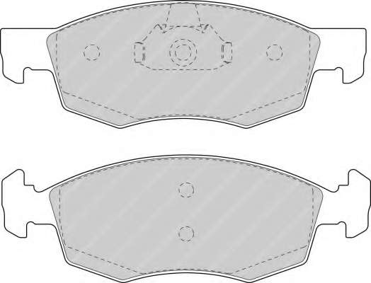 Комплект тормозных колодок, дисковый тормоз FERODO FDB1376