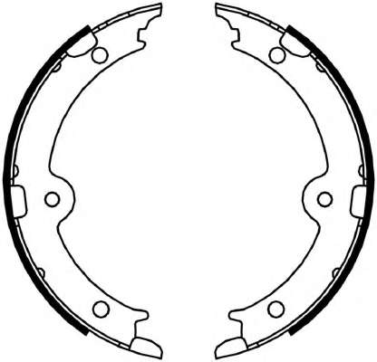 Комплект тормозных колодок, стояночная тормозная система