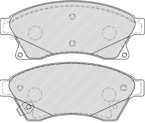 Комплект тормозных колодок, дисковый тормоз FERODO FDB4262