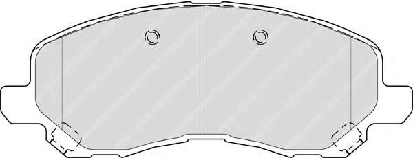 Комплект тормозных колодок, дисковый тормоз FERODO FDB4388