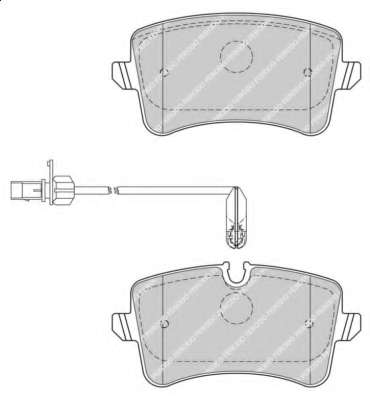 Комплект тормозных колодок, дисковый тормоз