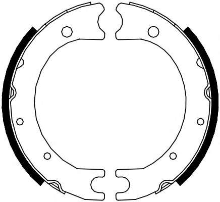 Комплект тормозных колодок, стояночная тормозная система