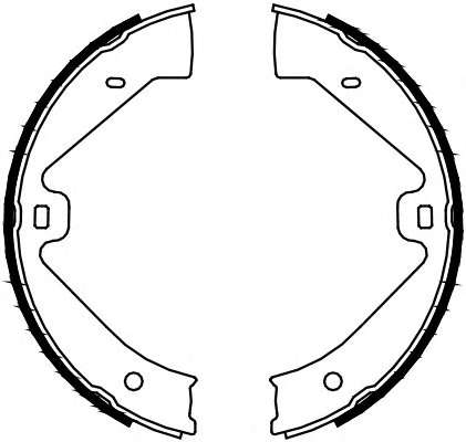 Комплект тормозных колодок, стояночная тормозная система