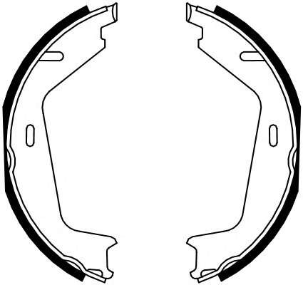 Комплект тормозных колодок, стояночная тормозная система