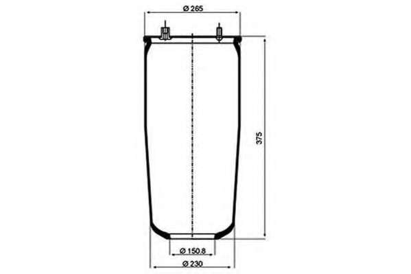 Кожух пневматической рессоры