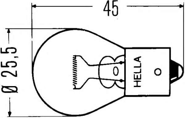 Лампа накаливания, фонарь указателя поворота; Лампа накаливания, фонарь указателя поворота