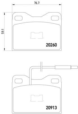 Комплект тормозных колодок, дисковый тормоз