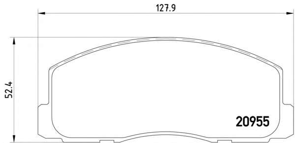 Комплект тормозных колодок, дисковый тормоз