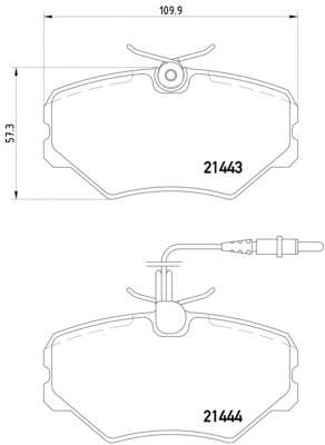 Комплект тормозных колодок, дисковый тормоз