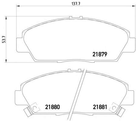 Комплект тормозных колодок, дисковый тормоз