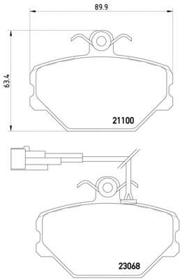 Комплект тормозных колодок, дисковый тормоз