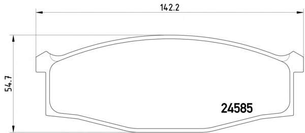 Комплект тормозных колодок, дисковый тормоз