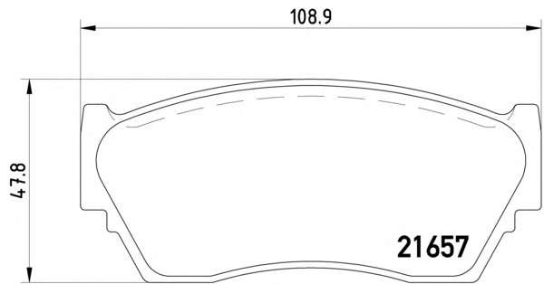 Комплект тормозных колодок, дисковый тормоз
