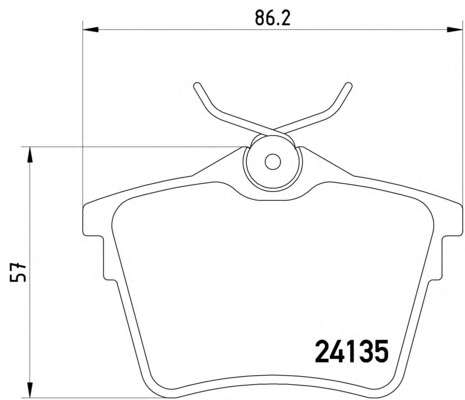 Комплект тормозных колодок, дисковый тормоз