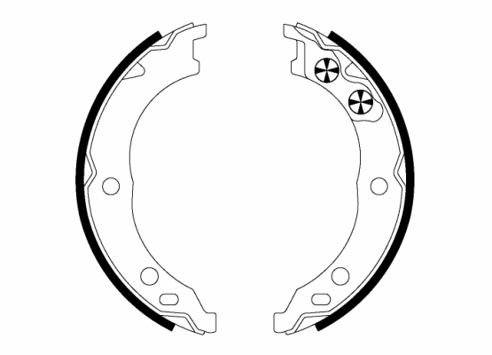 Комплект тормозных колодок, стояночная тормозная система